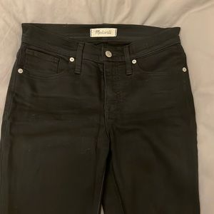 Madewell 9 inch rise skinny black jean size 26